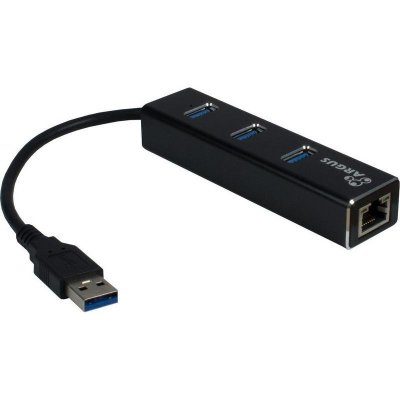 INTER TECH ELEKTRONIK HANDELS Inter-Tech HUB 3Port Argus IT-310 1x RJ45 Gigabit LAN passiv Black