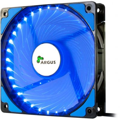 INTER TECH Inter-Tech L-12025 Boitier PC Ventilateur 12 cm Noir, Bleu