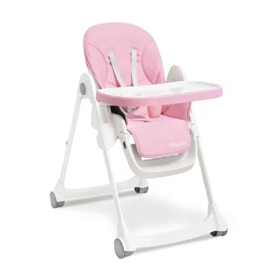 INTERBABY  Chaise Haute Plissable Mod. Comfort Eat Rose