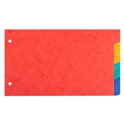 Intercalaires 12.5x20 cm - EXACOMPTA - 4 positions