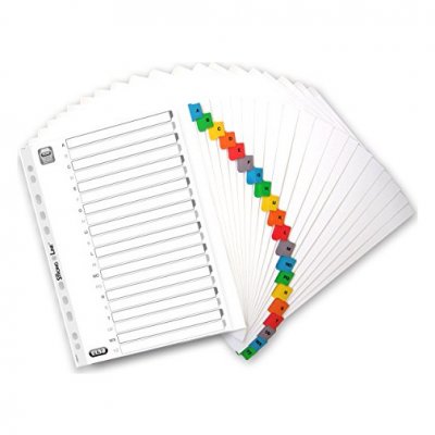 ELBA Intercalaires alphab&eacute;tique  - carte 170 g - A4+ - 20 positions