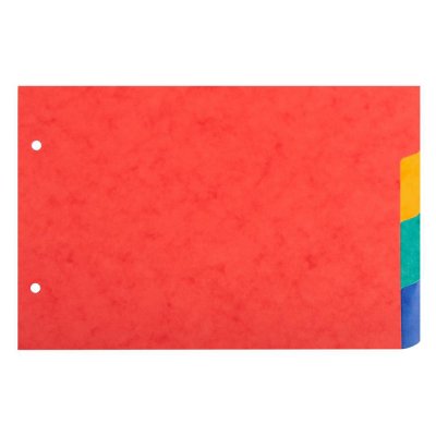 EXACOMPTA Intercalaires  Carte Forte 14,8x21cm 4 positions