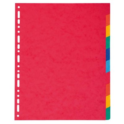 EXACOMPTA Intercalaires  carte lustr&eacute;e XXL 10 Positions