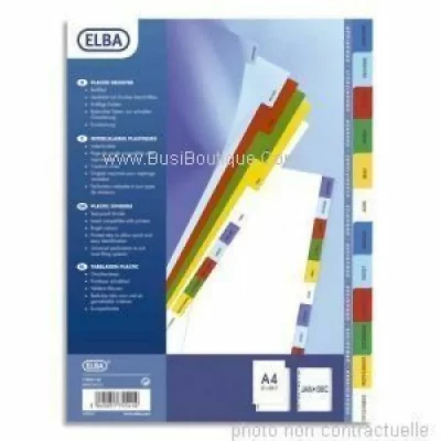 ELBA Intercalaires num&eacute;riques A4 - OXFORD - 31 positions