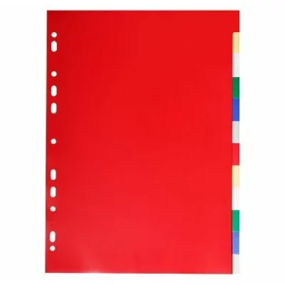 EXACOMPTA Intercalaires polypro - 12 positions - a4 - 