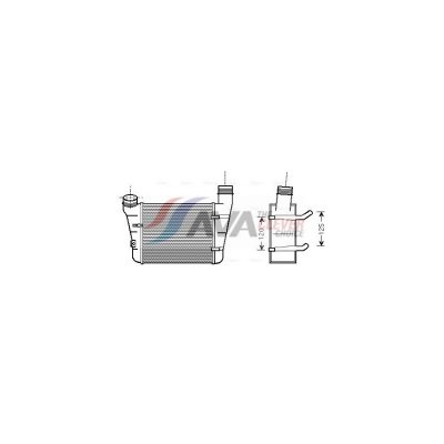 AVA DEUTSCHLAND GMBH Intercooler radiateur de turbo AVA QUALITY COOLING AIA4221 (X1)