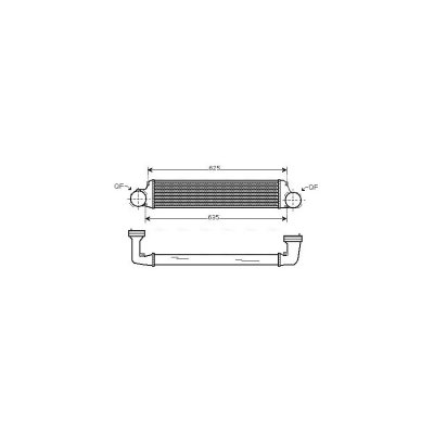 AVA DEUTSCHLAND GMBH Intercooler radiateur de turbo AVA QUALITY COOLING BW4280 (X1)