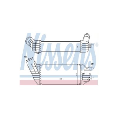 NISSENS Intercooler radiateur de turbo  96573 (X1)