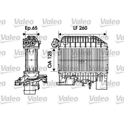 VALEO Intercooler radiateur de turbo  817698 (X1)