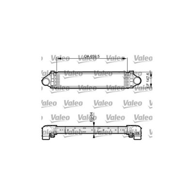 VALEO Intercooler radiateur de turbo  818238 (X1)