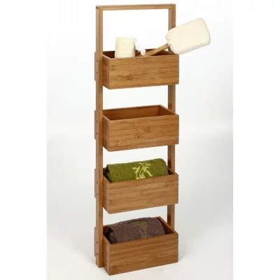 Int&eacute;rieur Discount Etag&egrave;re de salle de bain en bambou (H.88cm)
