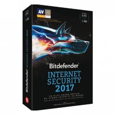 BITDEFENDER Internet security 2017 - licence 1 an 5 postes B-FBDIS-7X1P005