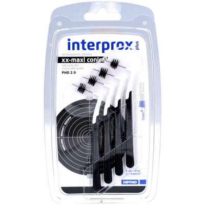 INTERPROX  Plus XX-Maxi Spazzolino Interprossimale Colore Nero 4 Pezzi