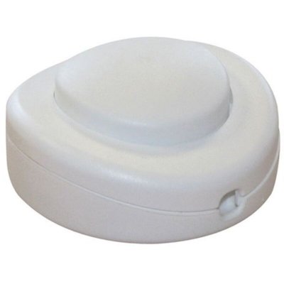 LEGRAND Interrupteur 2A 250V avec commande au pied pour lampadaire - Blanc