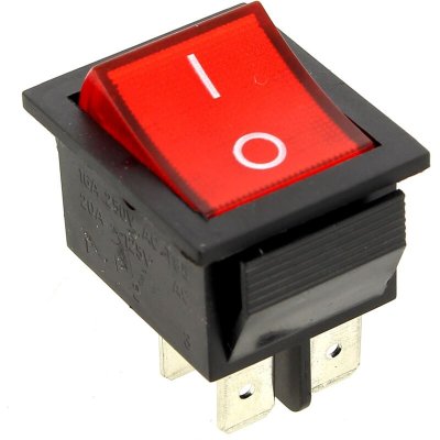 ARTHUR MARTIN Interrupteur 4 cosses rouge pour Lave-linge 