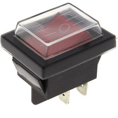 POLTI Interrupteur 4 cosses rouge protege pour Nettoyeur vapeur 