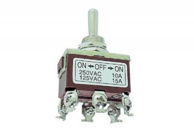 VELLEMAN Interrupteur &agrave; bascule maxi dpdt (on)-off-(on) 10a/250v
