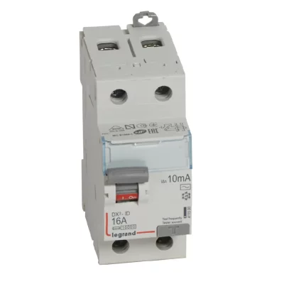 LEGRAND Interrupteur diff&eacute;rentiel 10 mA 16A type AC 