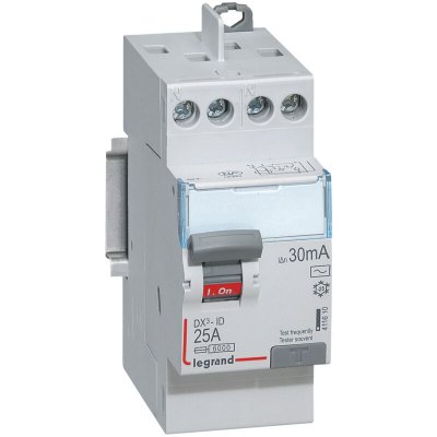 LEGRAND Interrupteur diff&eacute;rentiel bipolaire  - 25A - 30mA - type AC