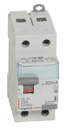 LEGRAND Interrupteur differentiel DX3-ID 2P 25A ac 300MA  411524