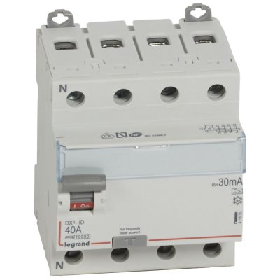 LEGRAND Interrupteur diff&eacute;rentiel  T&eacute;tra-type a 30mA-40A