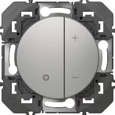 LEGRAND Interrupteur double va-et-vient  Dooxie - 10A - aluminium