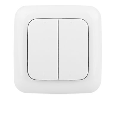 SMARTWARES Interrupteur &eacute;metteur radio murale double