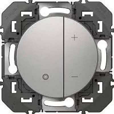LEGRAND Interrupteur ou va-et-vient dooxie 10AX 250V finition alu - sachet