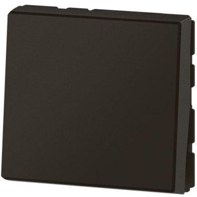 LEGRAND Interrupteur ou va-et-vient Mosaic Easy Led - 2 modules - 10AX - Noir mat