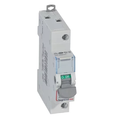 LEGRAND Interrupteur-sectionneur DX&sup3;-IS 1P 250V~ - 20A - 1 module