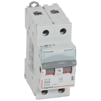 LEGRAND Interrupteur-sectionneur DX&sup3;-IS 2P 400V~ - 40A - 2 modules