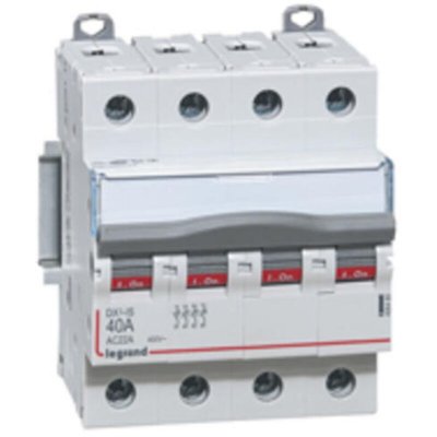LEGRAND Interrupteur-sectionneur DX&sup3;-IS 4P 400V~ - 40A - 4 modules