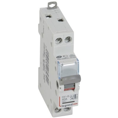 LEGRAND Interrupteur-sectionneur DX&sup3;-IS &agrave; voyant 2P 400V~ - 40A - 1 module