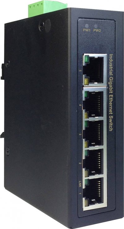 DIGITUS Interruptor industrial de 5 puertos DN-651107