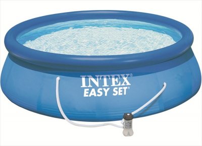 INTEX  28142GN piscine hors sol Piscine gonflable Rond 7290 L Bleu