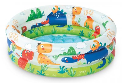 INTEX  Dino 3 Rings Pool Multicolore 12 Months-3 Years