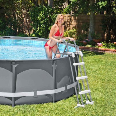 INTEX  &Eacute;chelle de s&eacute;curit&eacute; pour piscine &agrave; 3 marches 91-107 cm