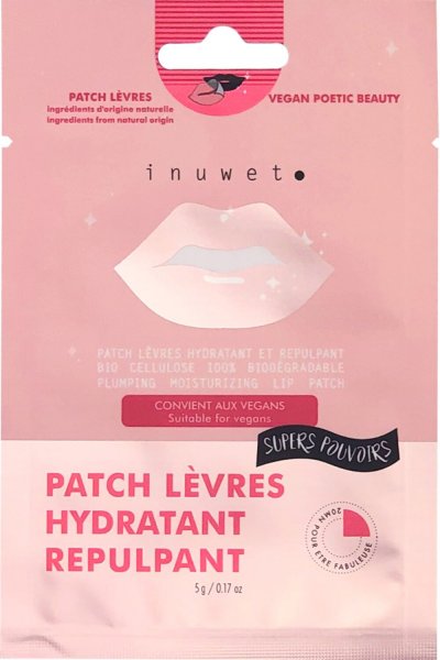 INUWET  - MASQUE LEVRES HYDRATANT, BIO CELLULOSE Masque l&egrave;vres 30 ml