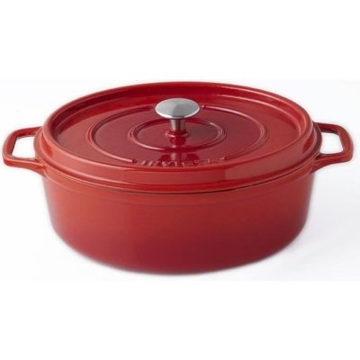 INVICTA  Cocotte Ovale - O 31 Cm - Rubis - Tous Feux Dont Induction