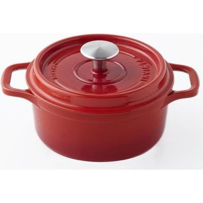 INVICTA  Cocotte Ronde - O 24 Cm - Rubis - Tous Feux Dont Induction