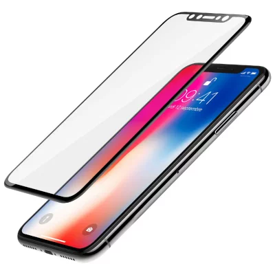 ZAGG InvisibleSHIELD Verre + Contour Protection d'&eacute;cran pour iPhone X&nbsp;&ndash;&nbsp;Noir