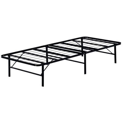 SANIVERRE INVITE Sommier dappoint pliable en m&eacute;tal Taille literie - 90x200 cm