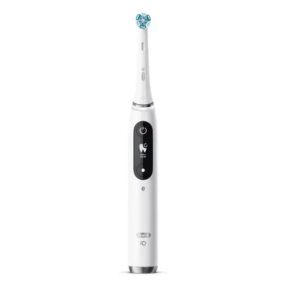 ORAL B Io 9 7 programmes de brossage affichage couleur micro vibrations nettoyage rotatif minuteur blanc