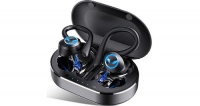 CHRONUS Ip7 etanche &eacute;couteur sans fil sport, oreillette bluetooth hi-fi son 3d st&eacute;r&eacute;o casque(noir)