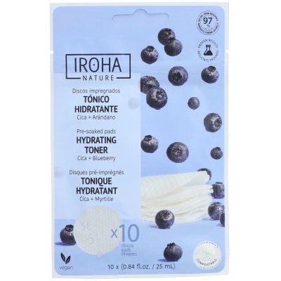 IROHA NATURE  Disques pour le visage avec lotion hydratante et