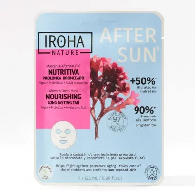 IROHA NATURE  Masque Visage Apr&egrave;s-soleil Nourrissant 