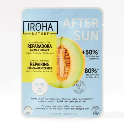 IROHA  Nature Masque Visage Apr&egrave;s-soleil R&eacute;parateur  Nature