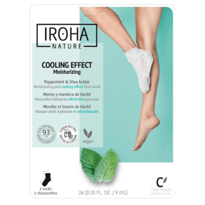 IROHA NATURE  - RELAXANTES Chaussettes Masque - Menthe 1 pack 2 units
