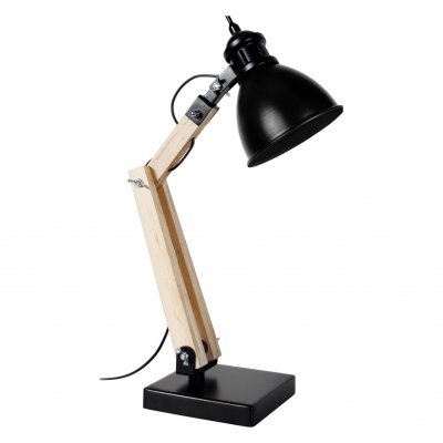 TOSEL IRON - Lampe de bureau articul&eacute; m&eacute;tal naturel et noir