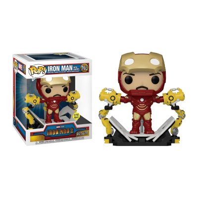 FUNKO Iron Man 2 Iron Man Mark IV with Gantry Glow Pop! Deluxe